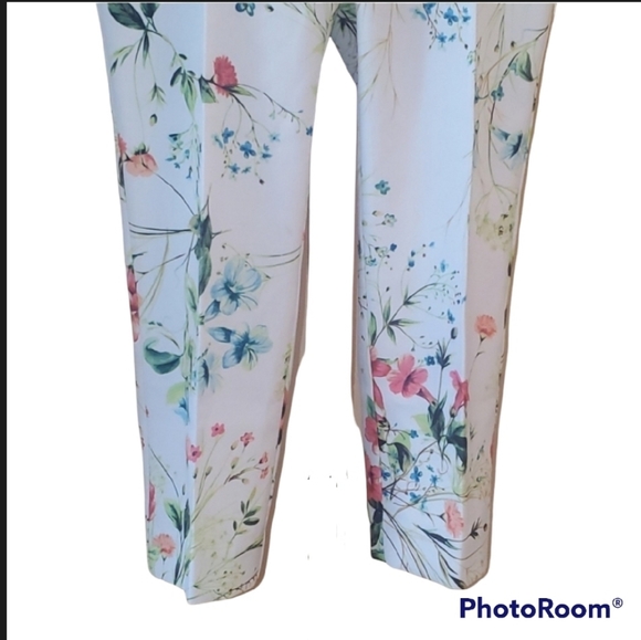 Worthington White Floral Pants - Picture 3 of 9